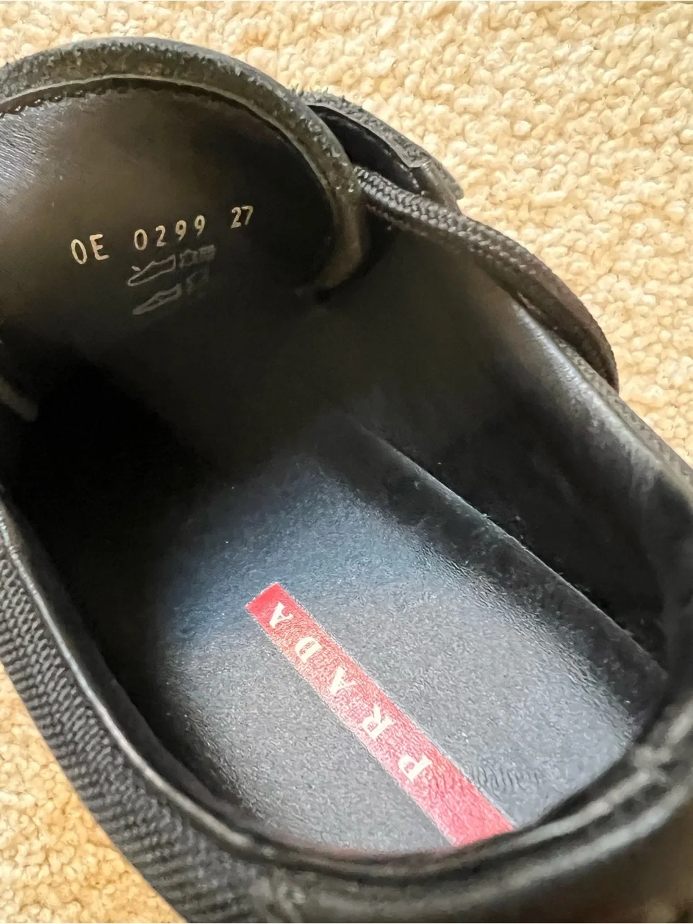 Prada Kids Black Shoes